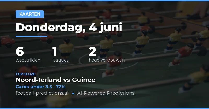 Analyse Gele Kaarten Voorwaarden voor 4 Juni 2026