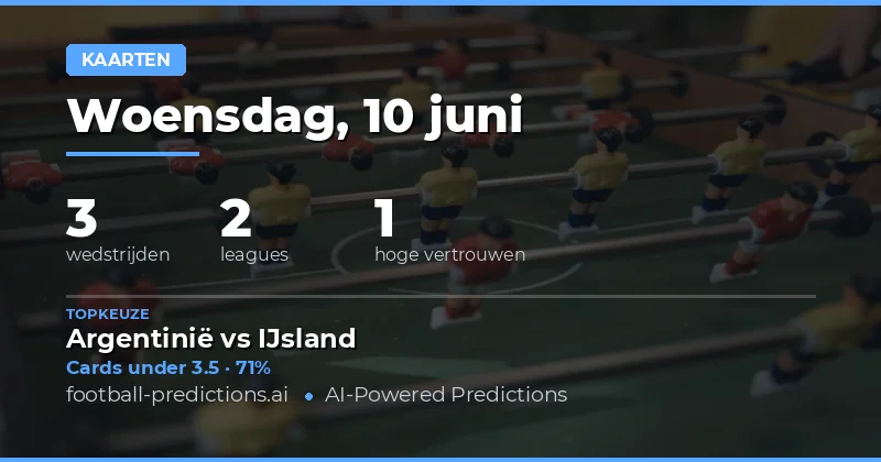 Top Gele Kaarten Over/Onder Tips voor 10 Jun 2026