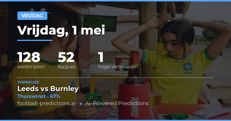 Overzicht van 128 Friday Matches op 1 May 2026