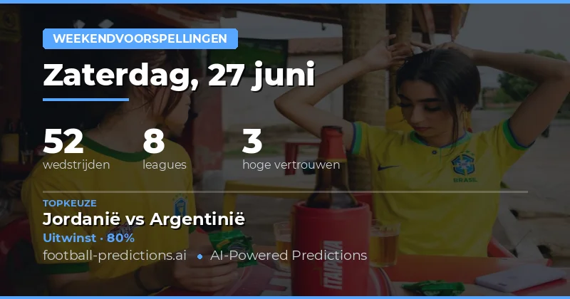 WK Voetbal en regionale competities pakken de hoofdrol