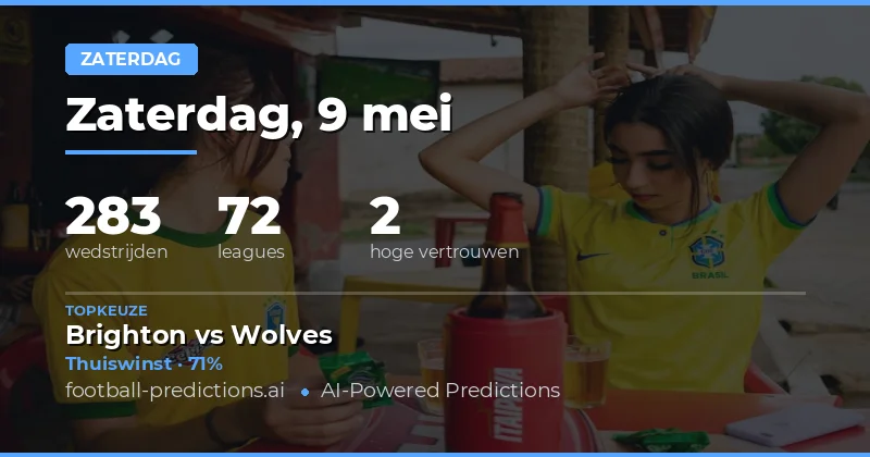 Samenvatting van de voetbalvoorspellingen voor zaterdag