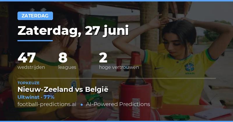 Inleiding: Een Drukke Zaterdag met Wereldvoetbal op Het Hoogste Niveau