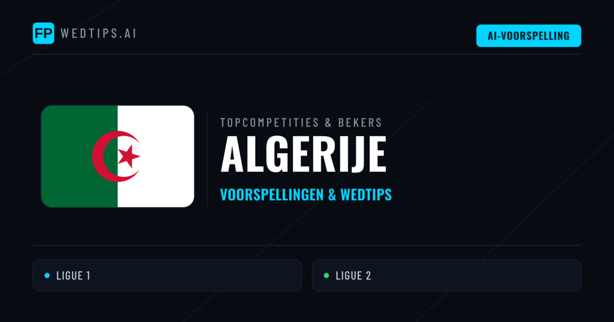 Algerije Voorspellingen & Tips - Voetbal voorspellingen en wedden