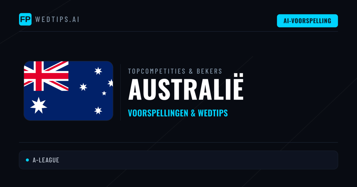 Australië Voorspellingen & Tips - Voetbal voorspellingen en wedden