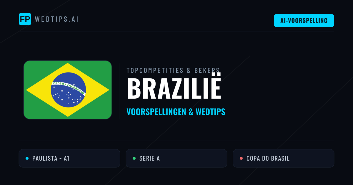 Brazilië Voorspellingen & Tips - Voetbal voorspellingen en wedden