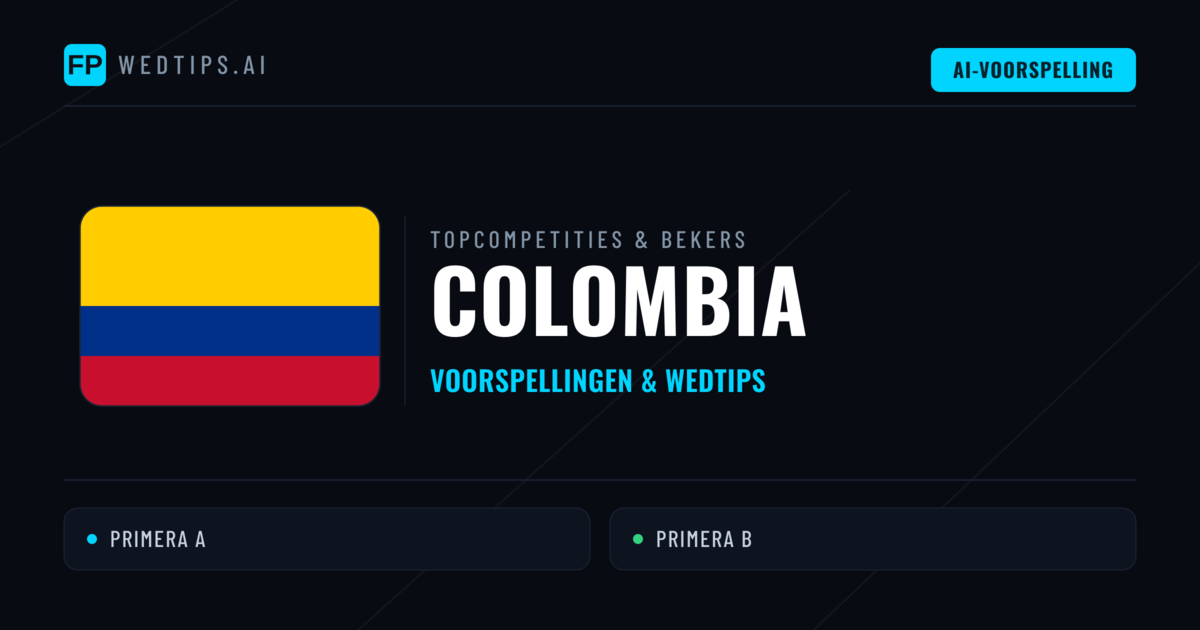 Colombia Voorspellingen & Tips - Voetbal voorspellingen en wedden