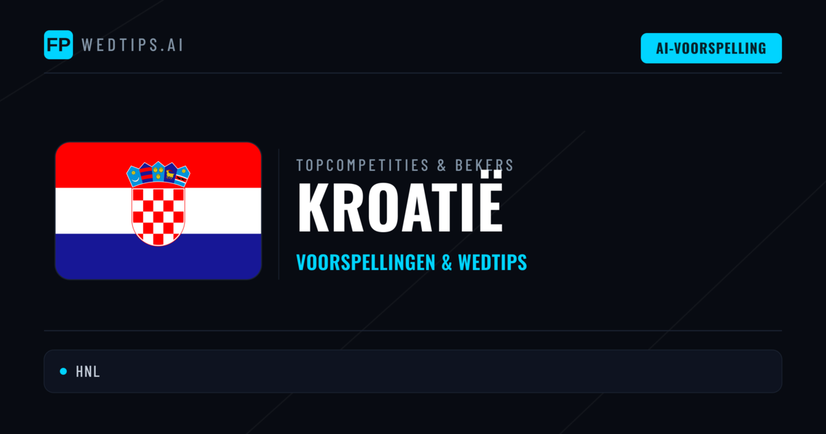 Kroatië Voorspellingen & Tips - Voetbal voorspellingen en wedden