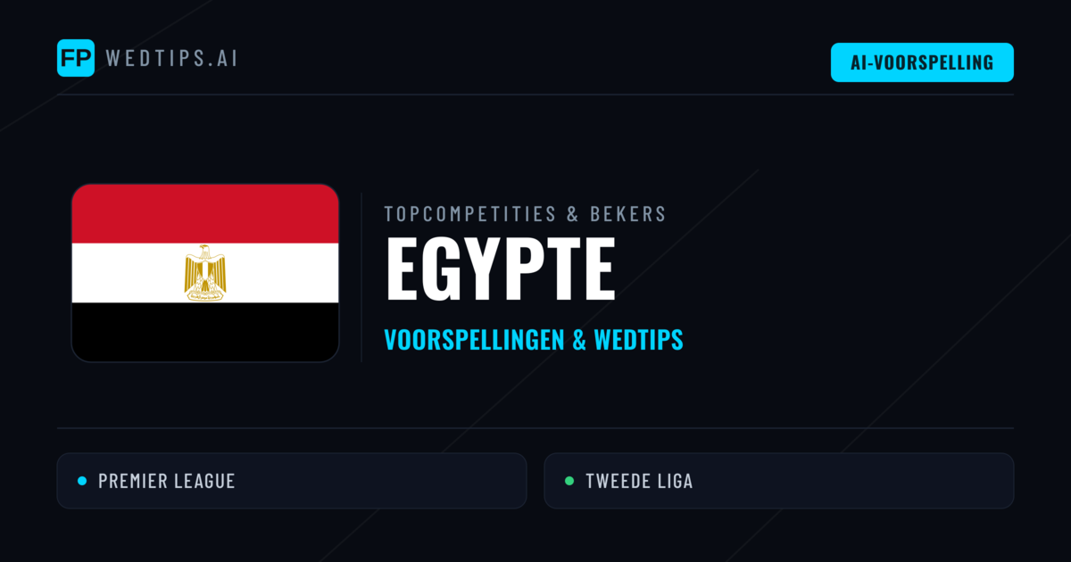 Egypte Voorspellingen & Tips - Voetbal voorspellingen en wedden
