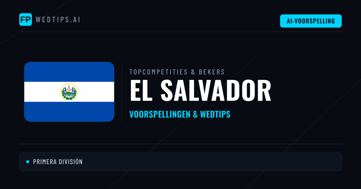 El Salvador Voorspellingen & Tips - Voetbal voorspellingen en wedden