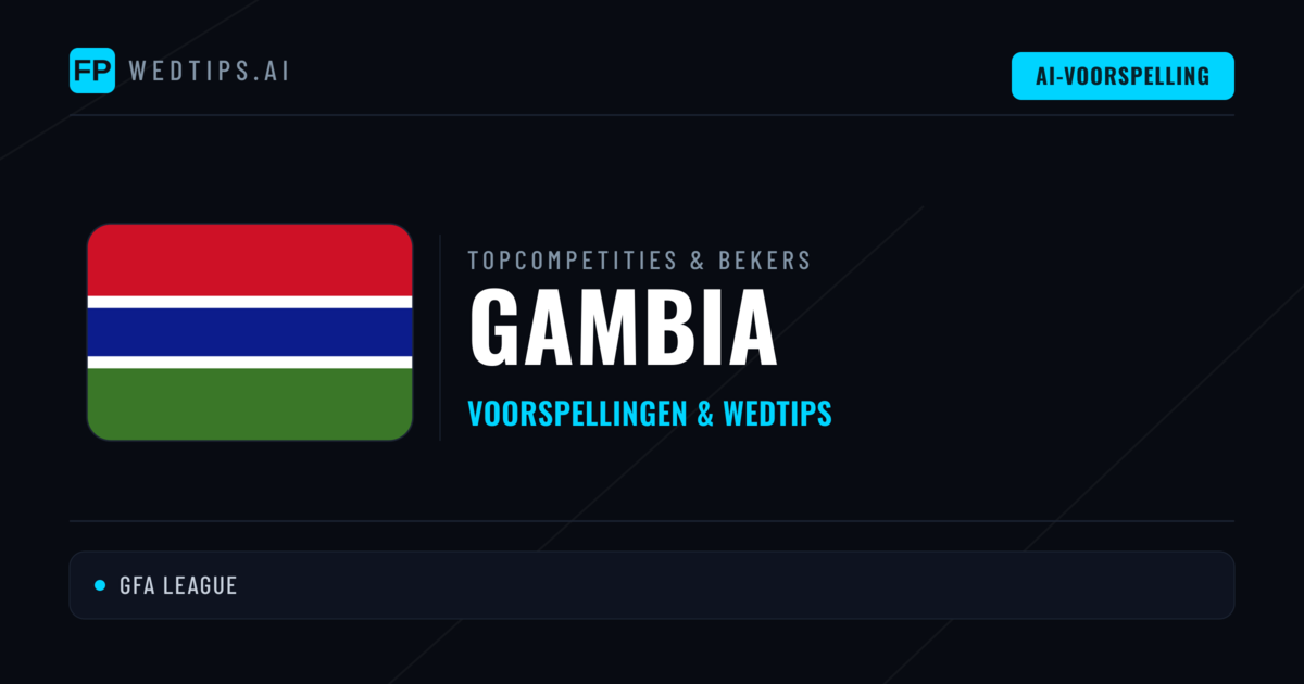 Gambia Voorspellingen & Tips - Voetbal voorspellingen en wedden