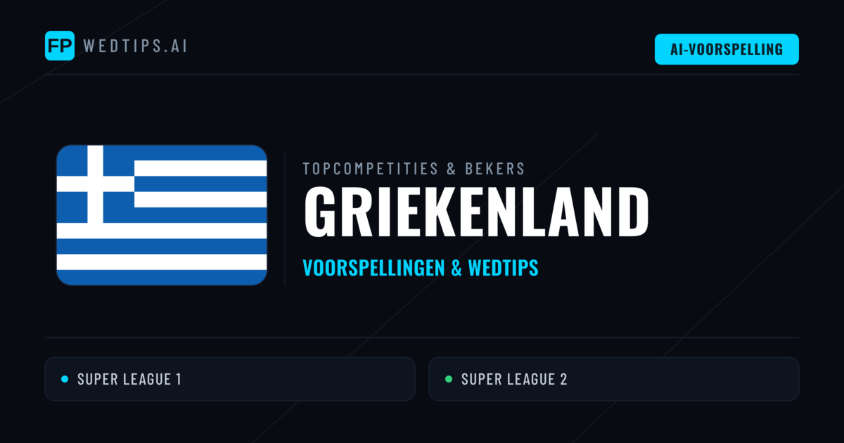 Griekenland Voorspellingen & Tips - Voetbal voorspellingen en wedden