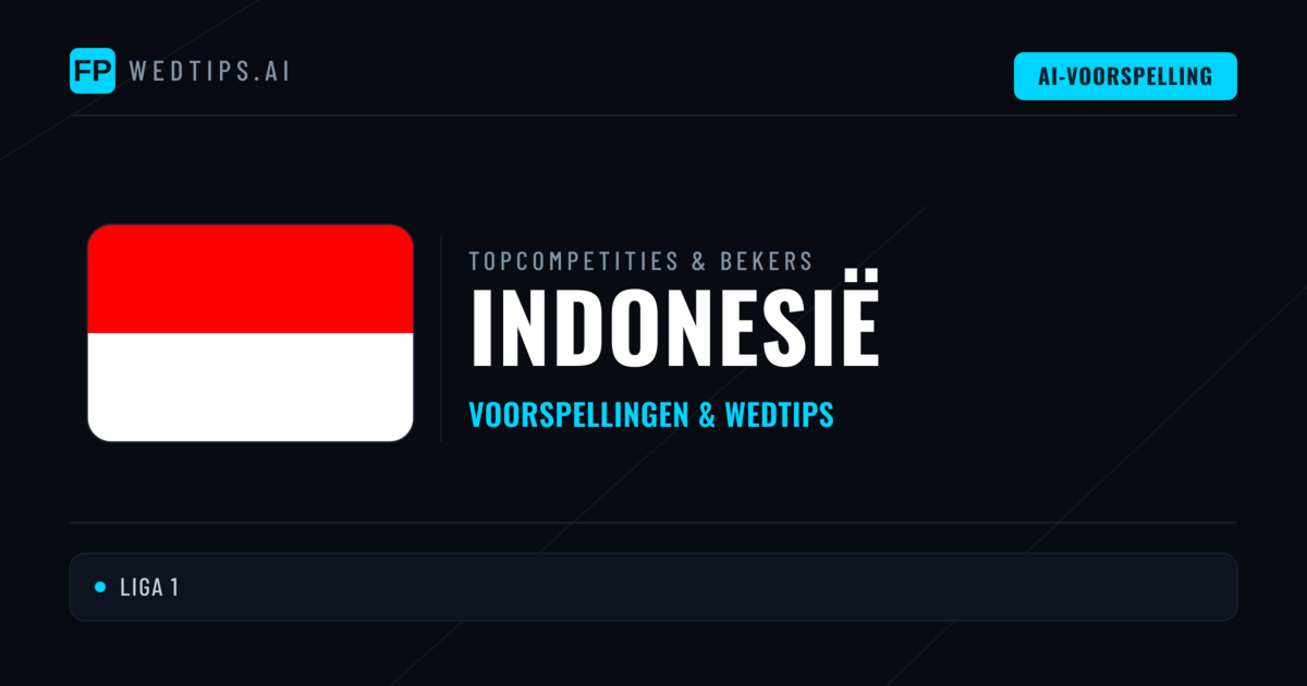 Indonesië Voorspellingen & Tips - Voetbal voorspellingen en wedden