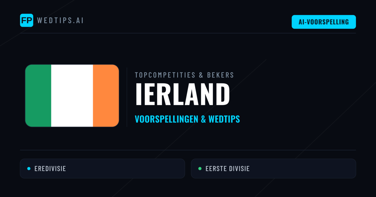 Ierland Voorspellingen & Tips - Voetbal voorspellingen en wedden