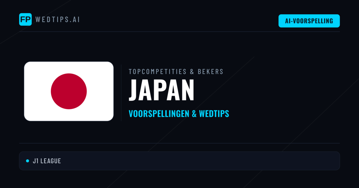 Japan Voorspellingen & Tips - Voetbal voorspellingen en wedden