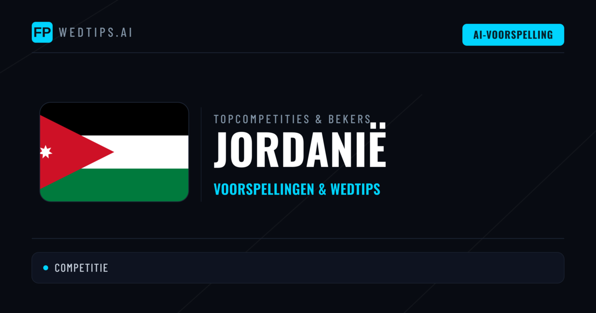 Jordanië Voorspellingen & Tips - Voetbal voorspellingen en wedden