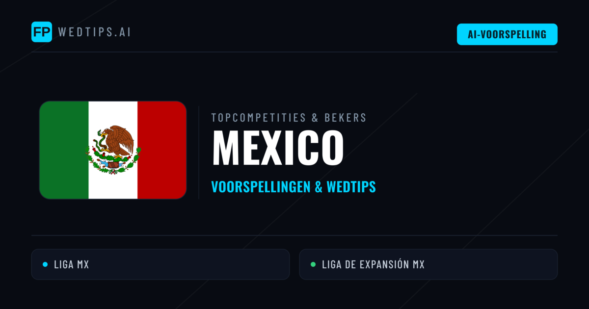 Mexico Voorspellingen & Tips - Voetbal voorspellingen en wedden