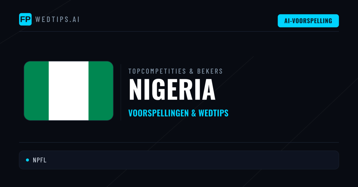 Nigeria Voorspellingen & Tips - Voetbal voorspellingen en wedden