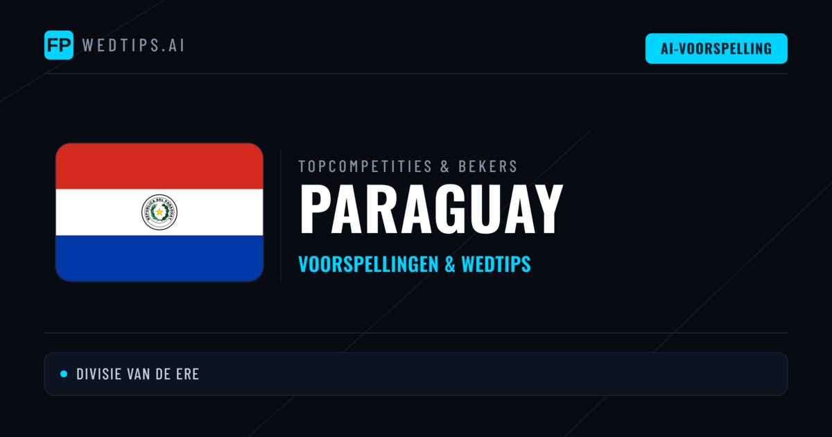 Paraguay Voorspellingen & Tips - Voetbal voorspellingen en wedden