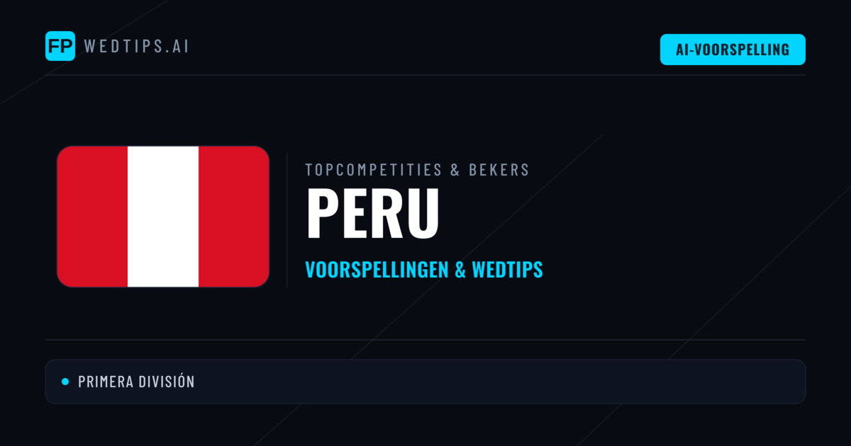 Peru Voorspellingen & Tips - Voetbal voorspellingen en wedden