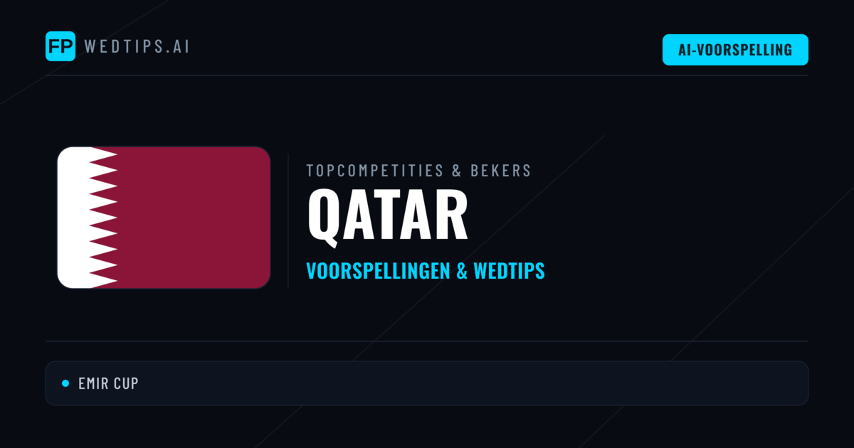 Qatar Voorspellingen & Tips - Voetbal voorspellingen en wedden