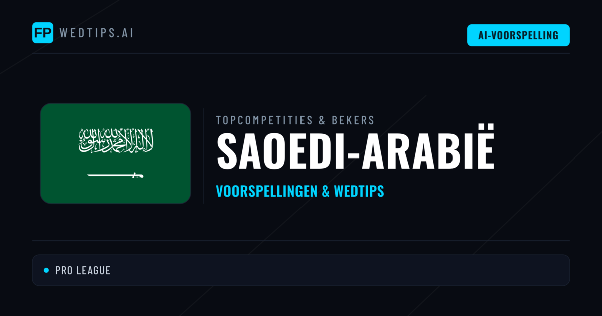 Saoedi-Arabië Voorspellingen & Tips - Voetbal voorspellingen en wedden