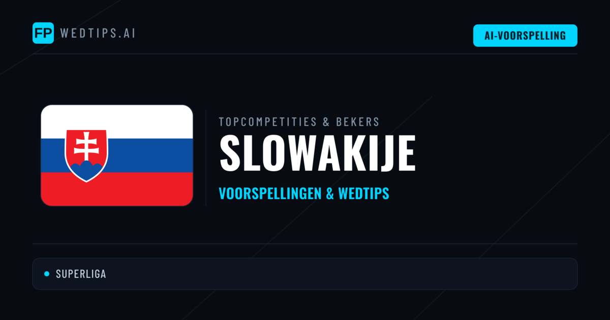 Slowakije Voorspellingen & Tips - Voetbal voorspellingen en wedden