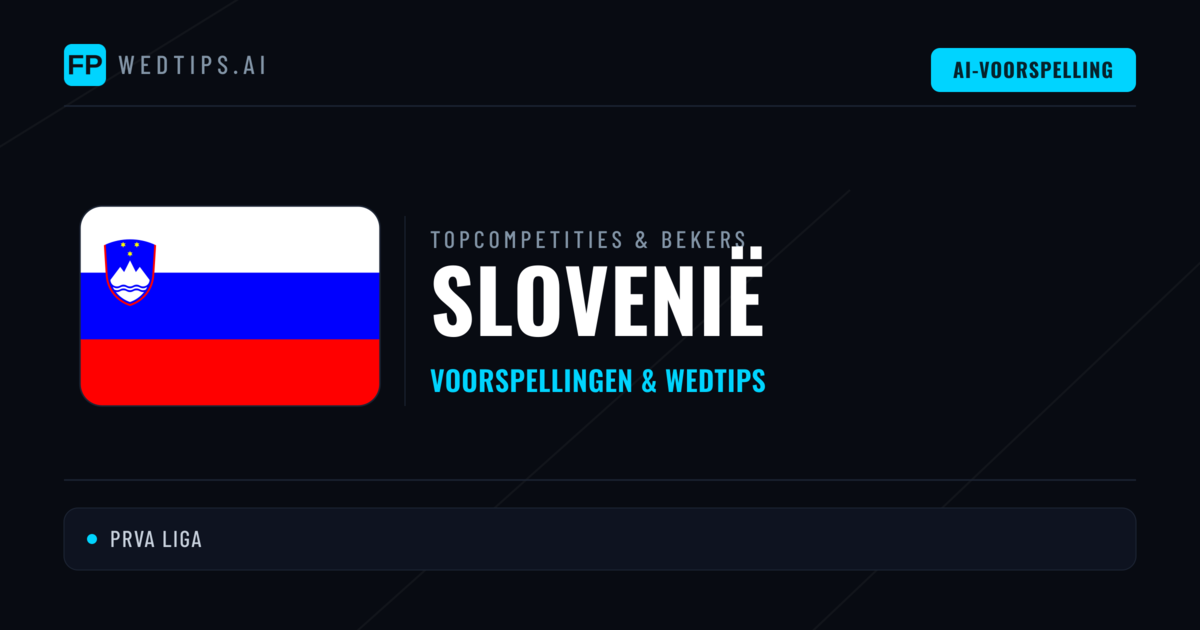 Slovenië Voorspellingen & Tips - Voetbal voorspellingen en wedden