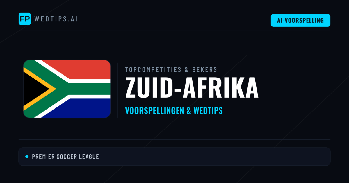 Zuid-Afrika Voorspellingen & Tips - Voetbal voorspellingen en wedden