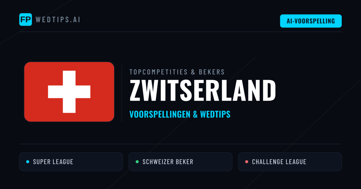 Zwitserland Voorspellingen & Tips - Voetbal voorspellingen en wedden