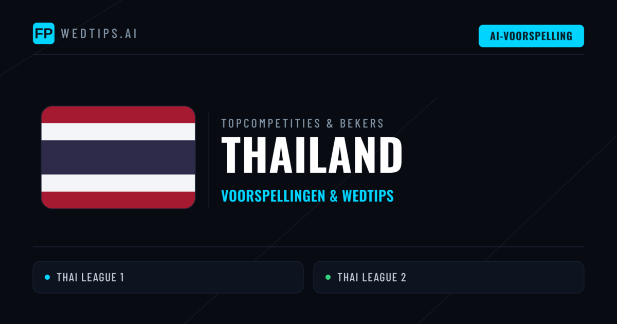 Thailand Voorspellingen & Tips - Voetbal voorspellingen en wedden