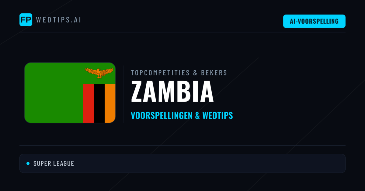 Zambia Voorspellingen & Tips - Voetbal voorspellingen en wedden