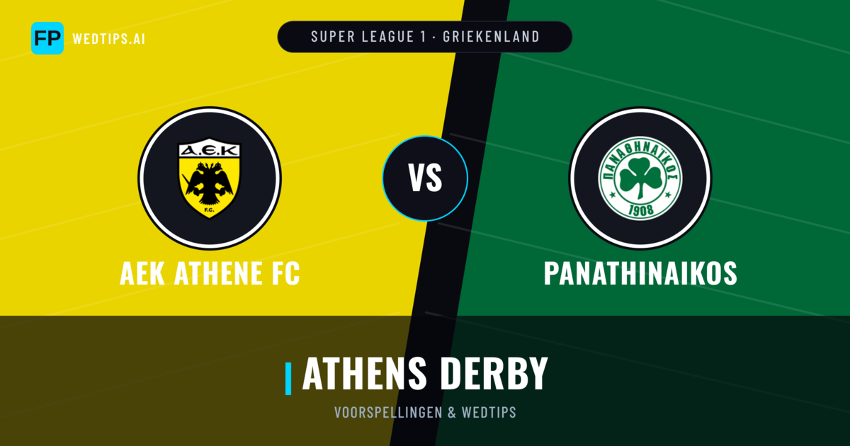 AEK Athene FC vs Panathinaikos voorspellingen & statistieken