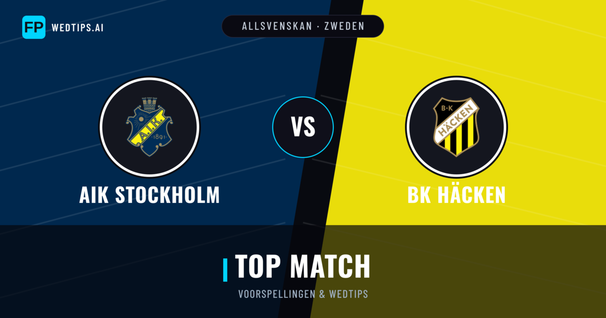 AIK Stockholm vs BK Häcken voorspellingen & statistieken