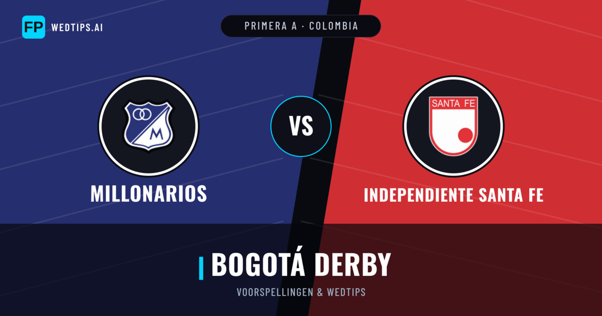 Millonarios vs Independiente Santa Fe voorspellingen & statistieken