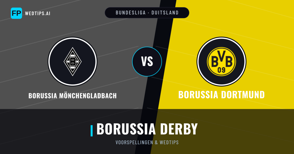 Borussia Mönchengladbach vs Borussia Dortmund voorspellingen & statistieken