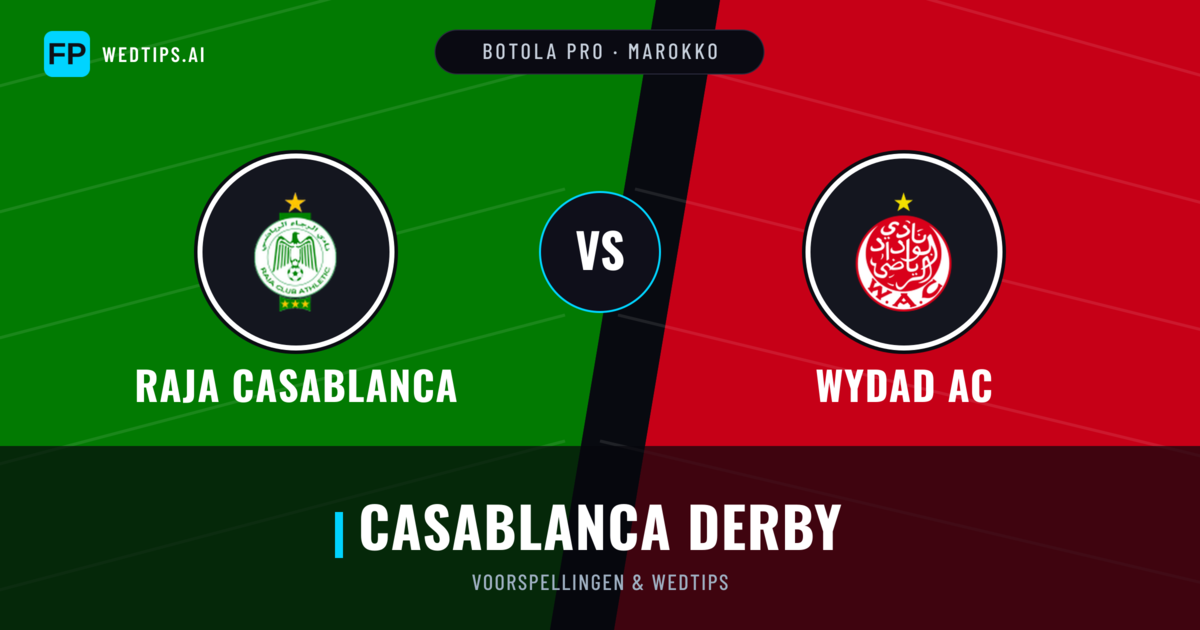 Raja Casablanca vs Wydad AC voorspellingen & statistieken