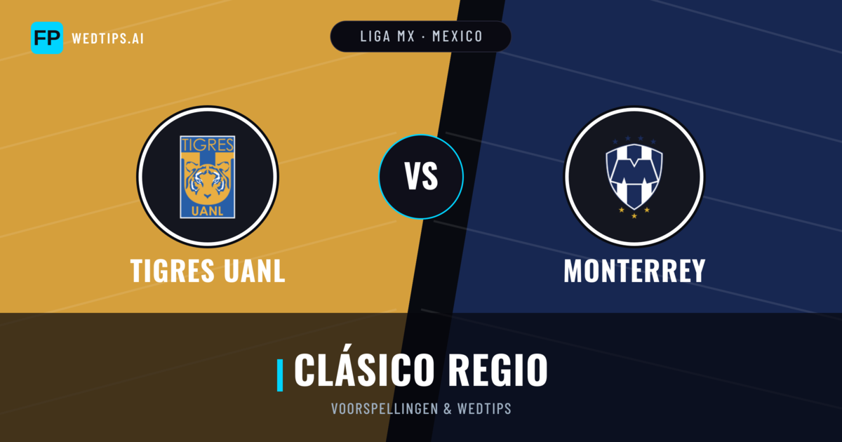 Tigres UANL vs Monterrey voorspellingen & statistieken