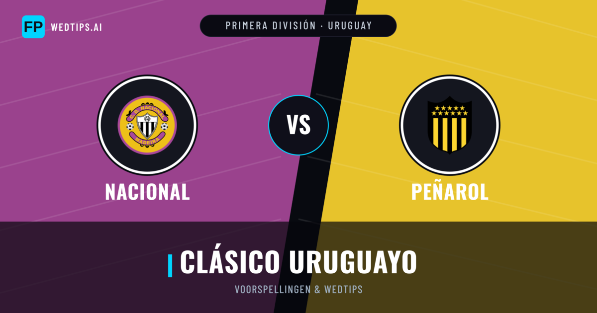 Nacional vs Peñarol voorspellingen & statistieken