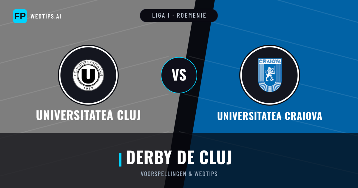 Universitatea Cluj vs Universitatea Craiova voorspellingen & statistieken