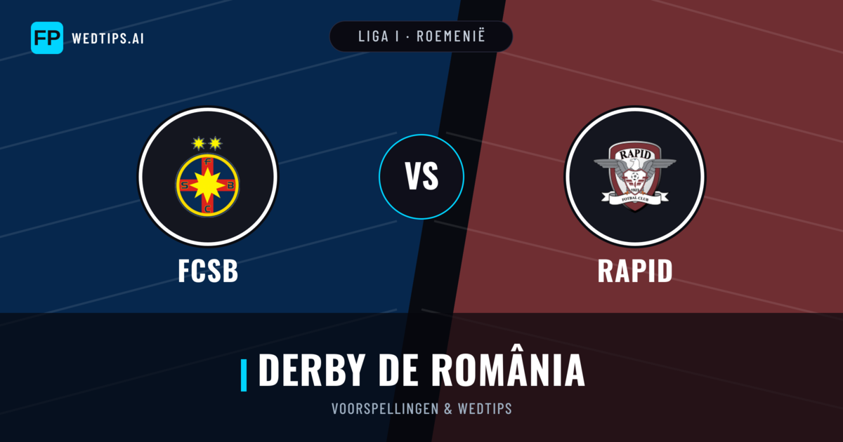 FCSB vs Rapid voorspellingen & statistieken