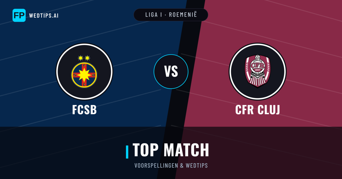FCSB vs CFR Cluj voorspellingen & statistieken