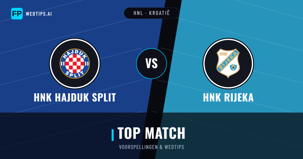 HNK Hajduk Split vs HNK Rijeka voorspellingen & statistieken
