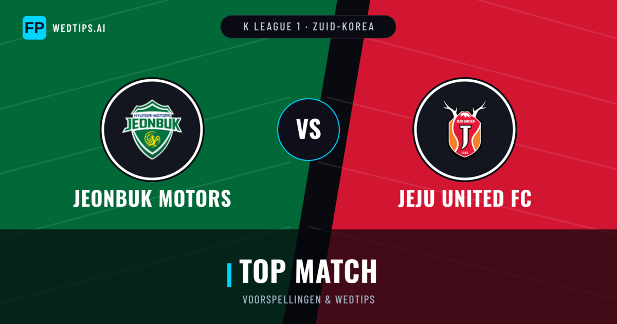 Jeonbuk Motors vs Jeju United FC voorspellingen & statistieken