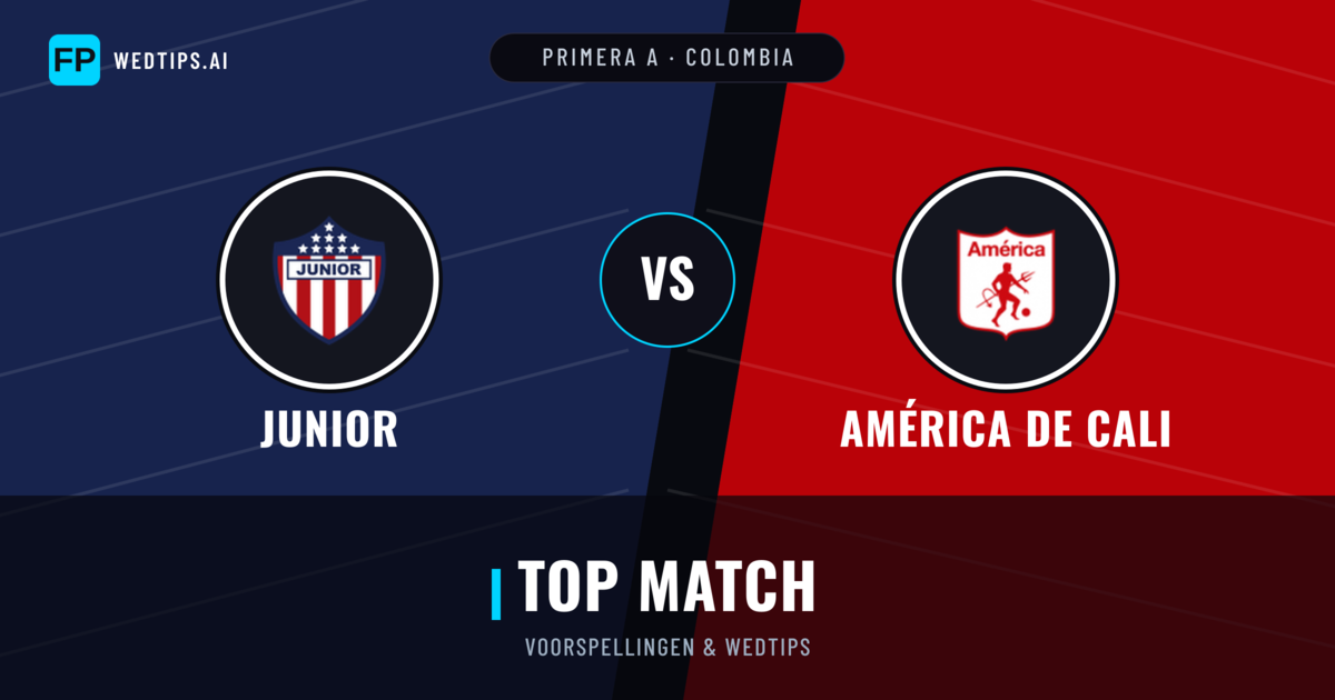Junior vs América de Cali voorspellingen & statistieken