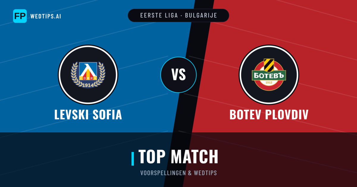 Levski Sofia vs Botev Plovdiv voorspellingen & statistieken