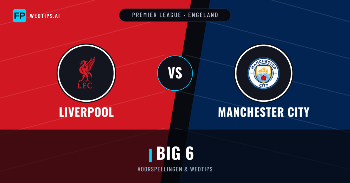 Liverpool vs Manchester City voorspellingen & statistieken