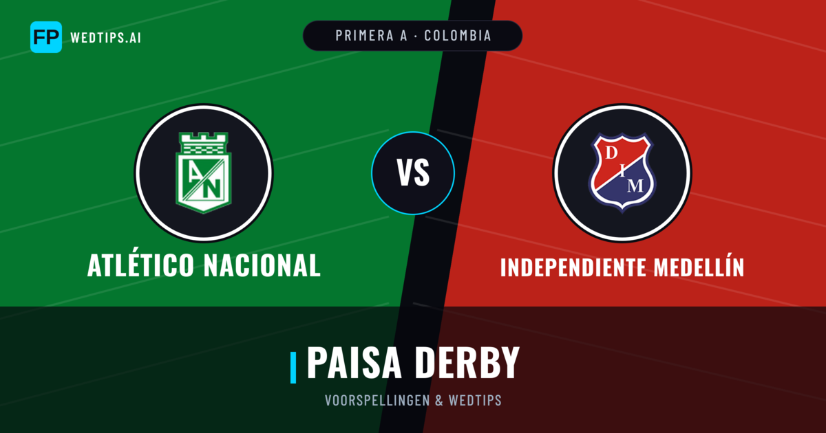 Atlético Nacional vs Independiente Medellín voorspellingen & statistieken