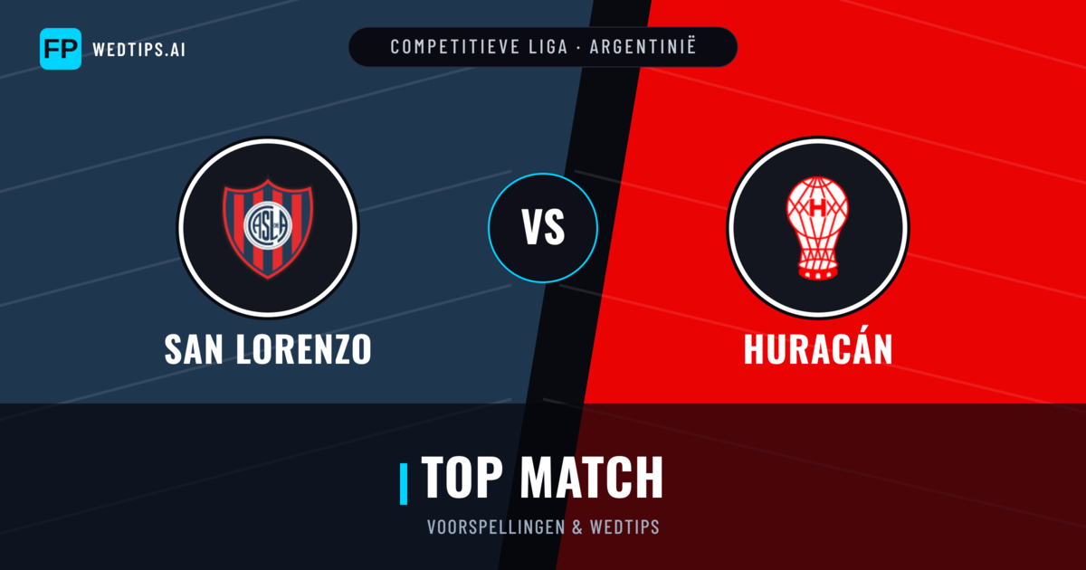 San Lorenzo vs Huracán voorspellingen & statistieken