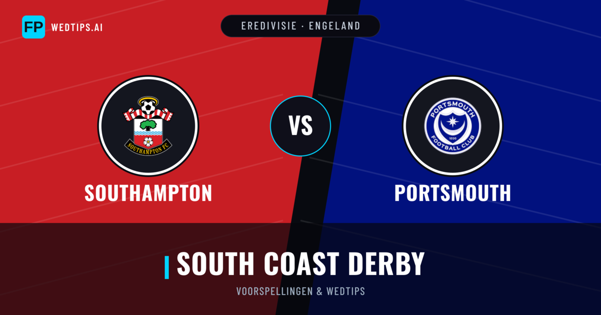 Southampton vs Portsmouth voorspellingen & statistieken