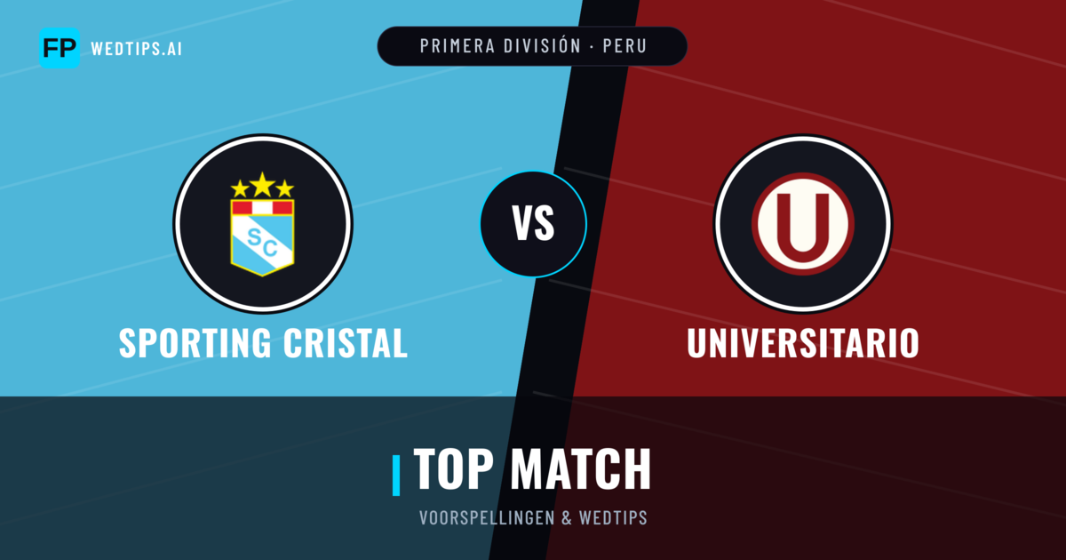 Sporting Cristal vs Universitario voorspellingen & statistieken
